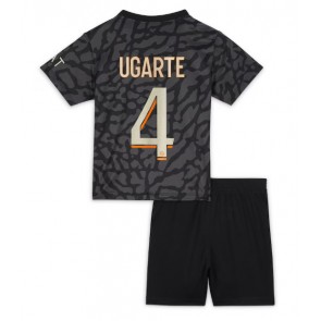 Paris Saint-Germain Manuel Ugarte #4 Dětské Alternativní dres komplet 2023-24 Krátký Rukáv (+ trenýrky)